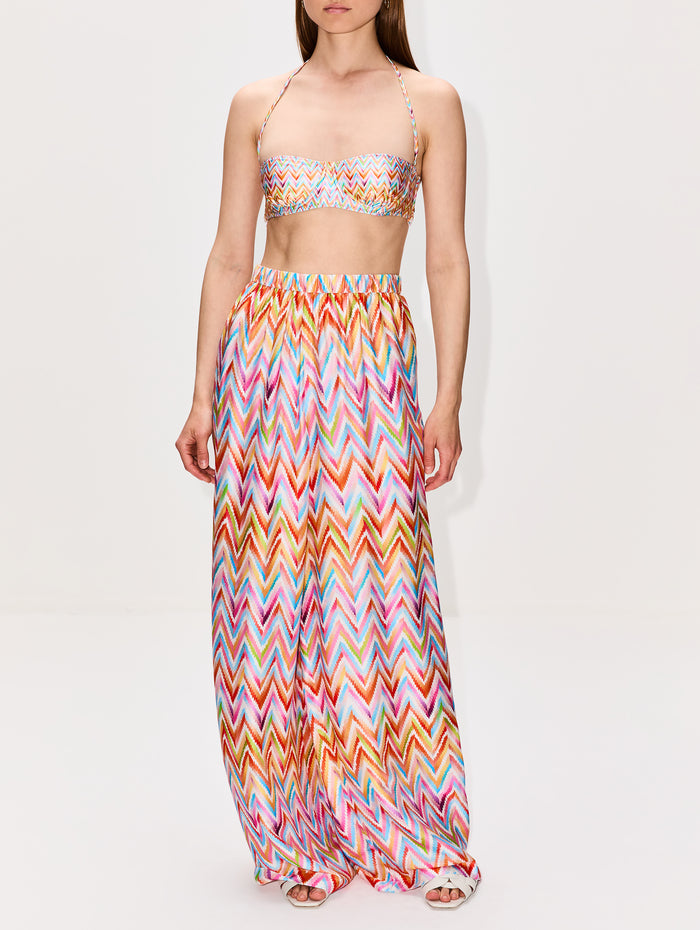 Stripe Trouser,MISSONI MARE,MULTICOLOR WHITE,Image 1