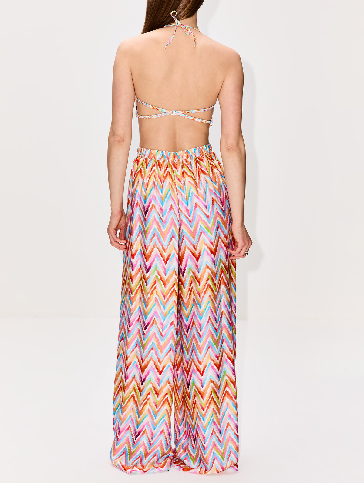 Stripe Trouser,MISSONI MARE,MULTICOLOR WHITE,Image 4