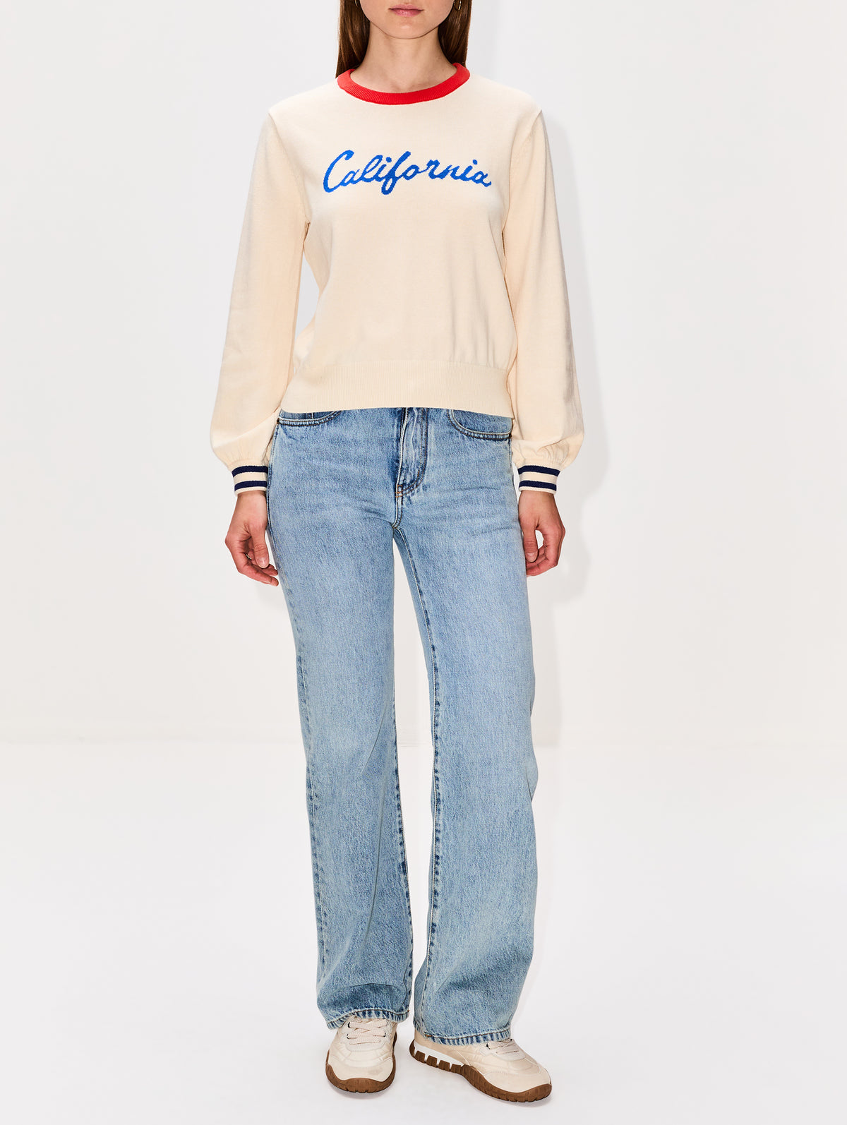 Nylon Suede Sneaker,MIU MIU,IVORY,Image 3