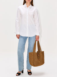 Le 5 à 7 Bea Bag,SAINT LAURENT,LIGHT BROWN,Image 2
