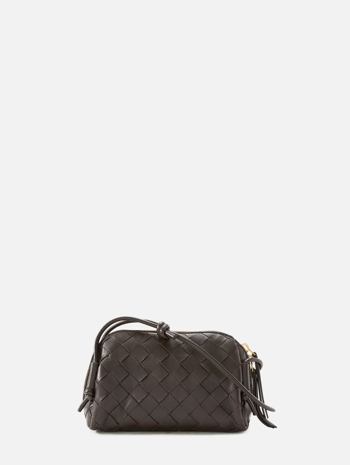 Concert Pouch,BOTTEGA VENETA,FONDENTE/GOLD,Image 1