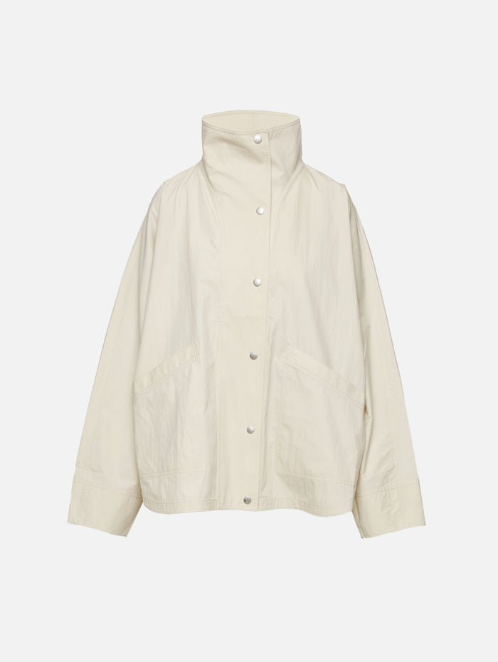 Summer Parachute Jacket,TOTÉME,OYSTER,Image 1