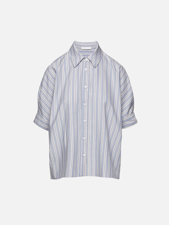 Gisele Relaxed Button Down Shirt,SABLYN,DUSTY PERIWINKLE MULTI,Image 1