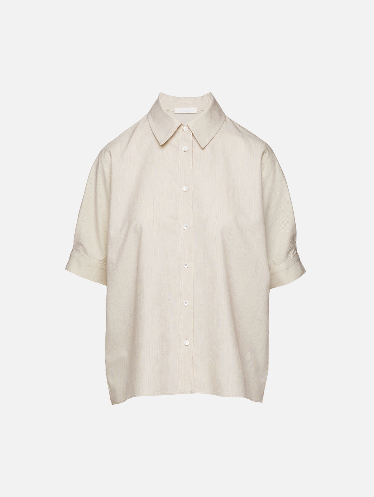 Gisele Relaxed Button Down Shirt,SABLYN,GARDENIA,Image 1