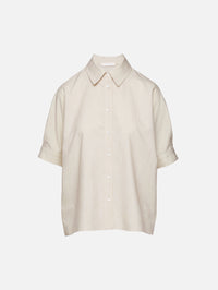Gisele Relaxed Button Down Shirt,SABLYN,GARDENIA,Image 1