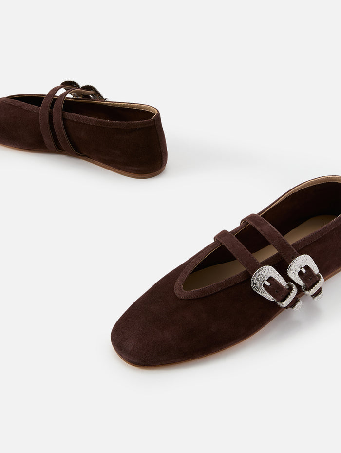 Ballet Claudia Slipper,LE MONDE BERYL,CHOCOLATE,Image 1