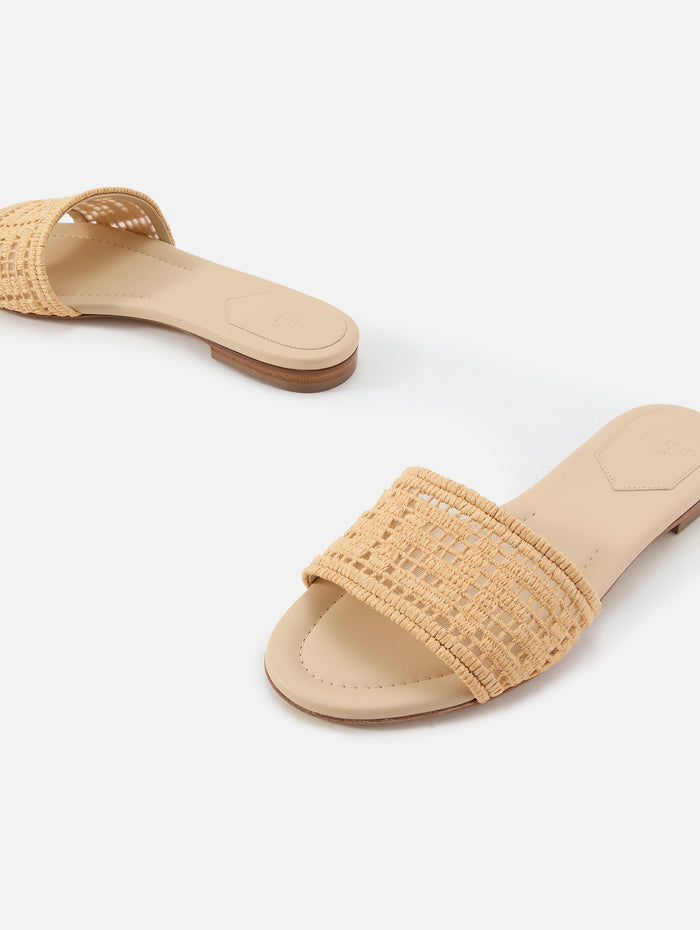 Sunshine Slide,FENDI,BEIGE,Image 1