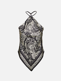Audrey Camisole,NILI LOTAN,BLACK/IVORY,Image 1