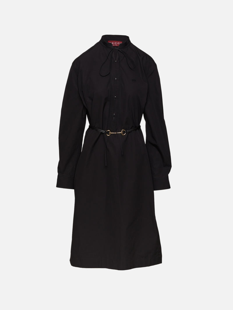 Long Sleeve Heavy Poplin Dress