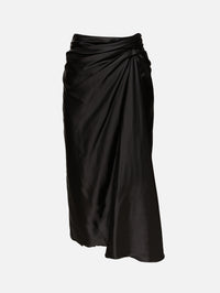 Draped Skirt,BALENCIAGA,BLACK,Image 1