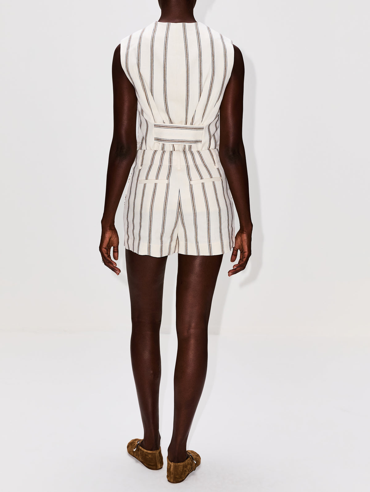 Mac Short,A.L.C.,CREAM STRIPE,Image 3