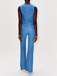 Coleridge Vest,GABRIELA HEARST,MEDIUM BLUE,Image 3