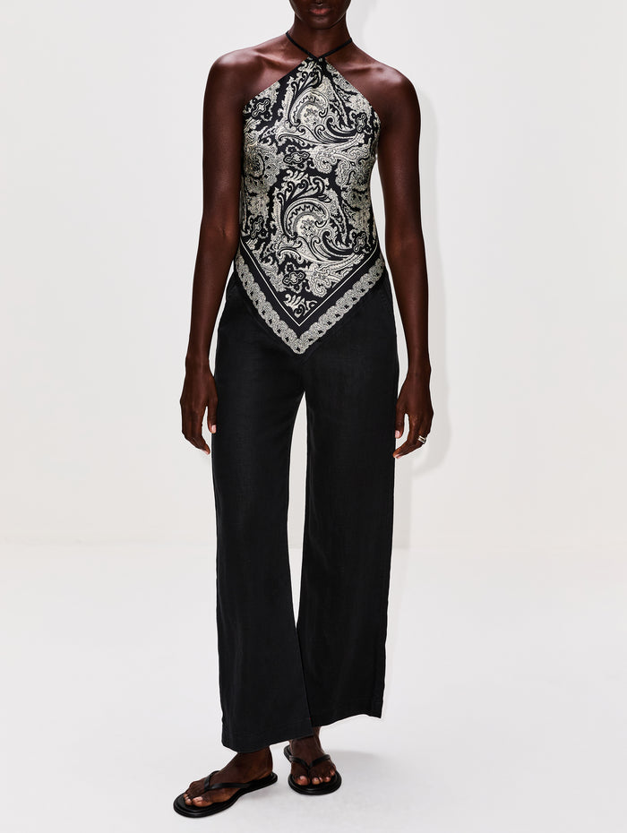 Romany Pant,XÍRENA,BLACK,Image 1