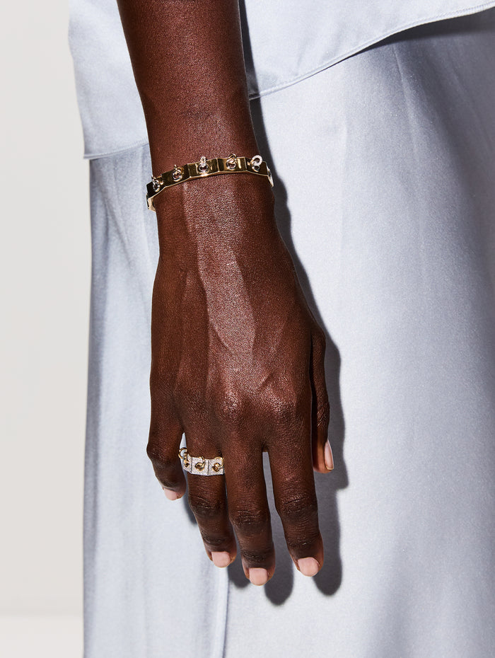 Eyet Ring Full Diamonds,RAINBOW K JEWELRY,WHITE GOLD/YELLOW GOLD,Image 1