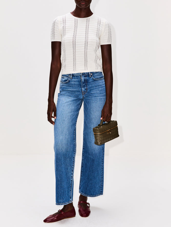 Jayden Shrunken Tee,SABLYN,GARDENIA,Image 1