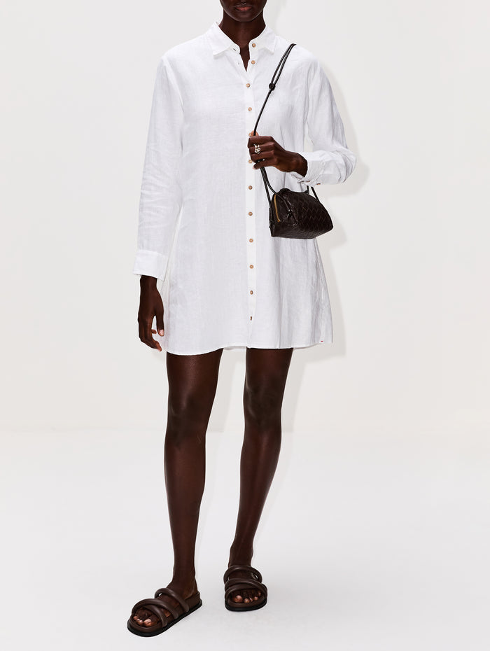 Bobby Dress,XÍRENA,WHITE,Image 1