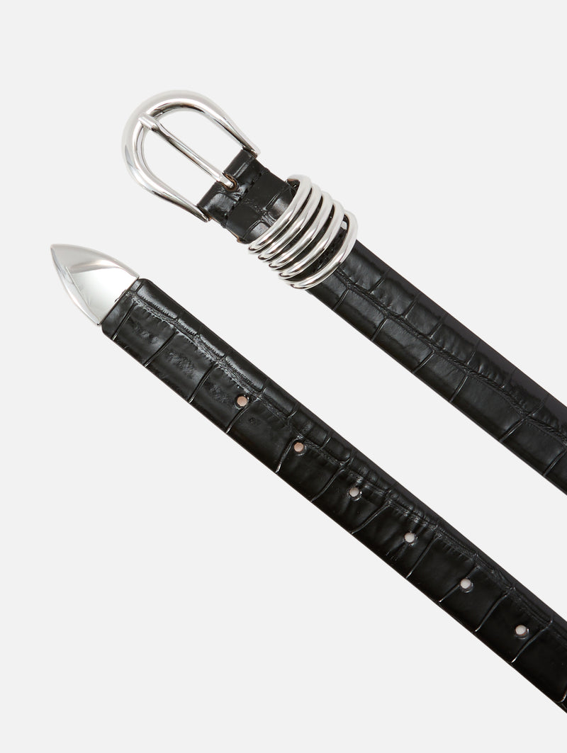 BLK CROCO/SLVR