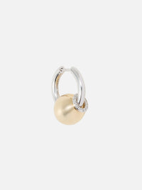 Earring Piercing Diamonds Hoop,RAINBOW K JEWELRY,WHITE GOLD/YELLOW GOLD,Image 3