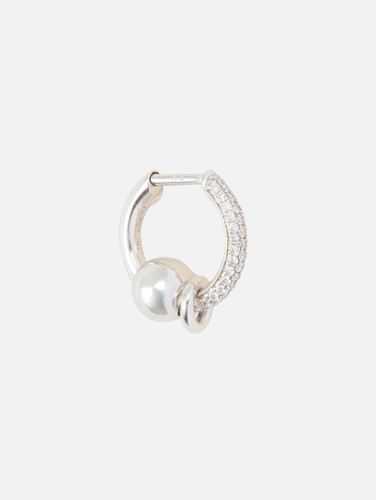 Mini Earring Piercing Diamonds,RAINBOW K JEWELRY,WHITE GOLD,Image 3