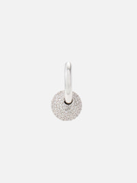 Earring Piercing Diamonds Ball,RAINBOW K JEWELRY,WHITE GOLD,Image 1