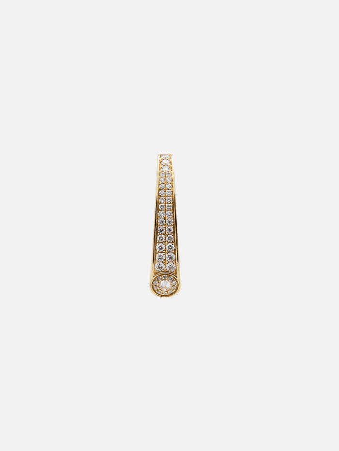 Earring Nano Grace Pave,RAINBOW K JEWELRY,YELLOW GOLD,Image 1