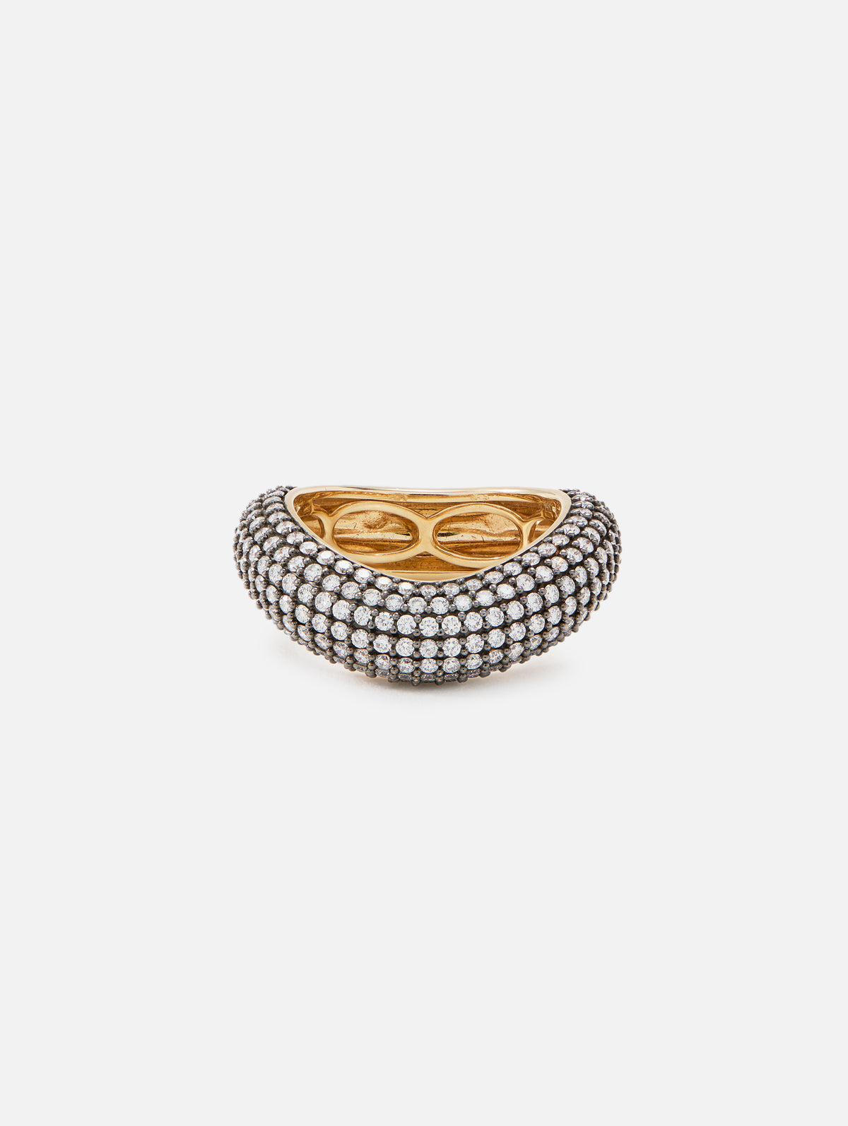 Ring Illusion Pave,RAINBOW K JEWELRY,YELLOW GOLD/BLACK,Image 1