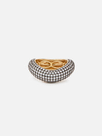 Ring Illusion Pave,RAINBOW K JEWELRY,YELLOW GOLD/BLACK,Image 1