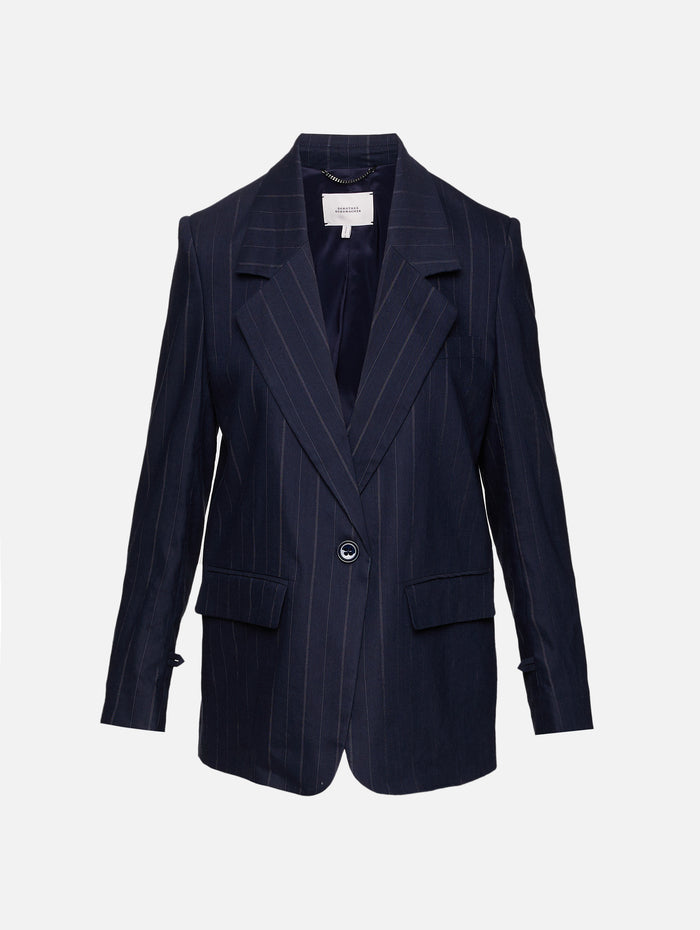 Modern Sophistication Jacket,DOROTHEE SCHUMACHER,BLUE NIGHT,Image 1