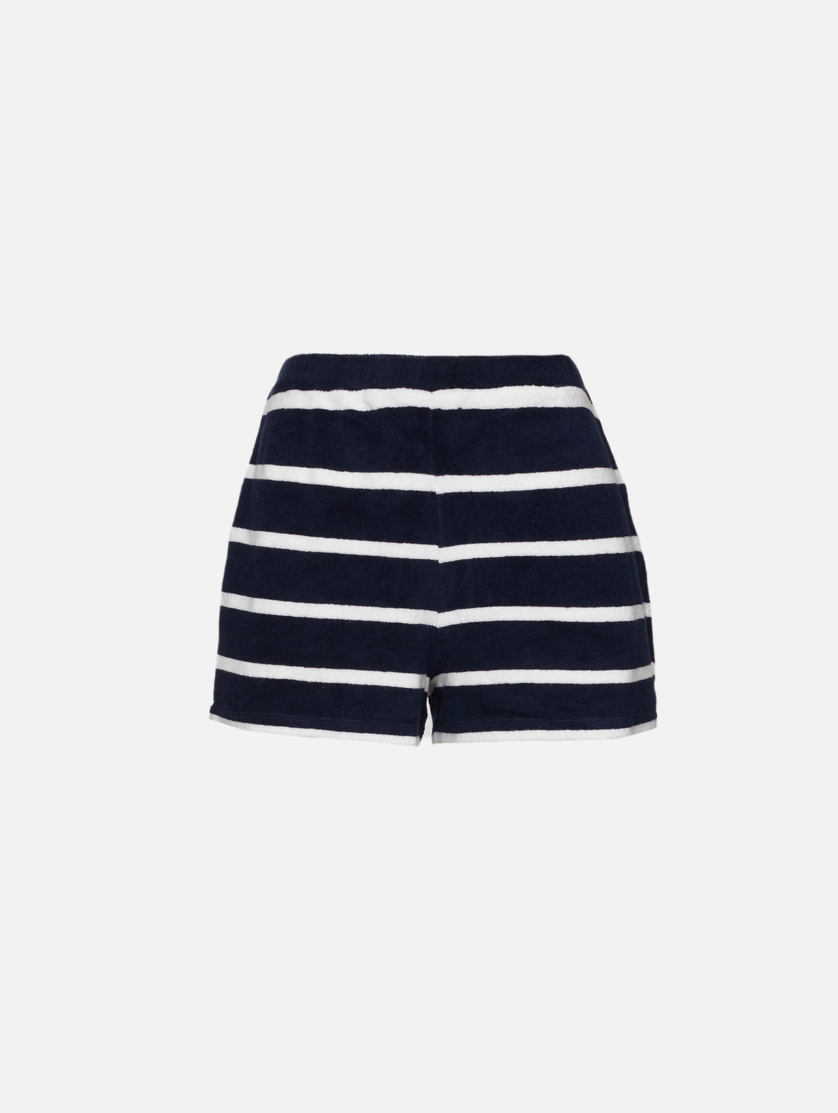 Stripe Terry Short,LA LIGNE,NAVY IVORY,Image 1
