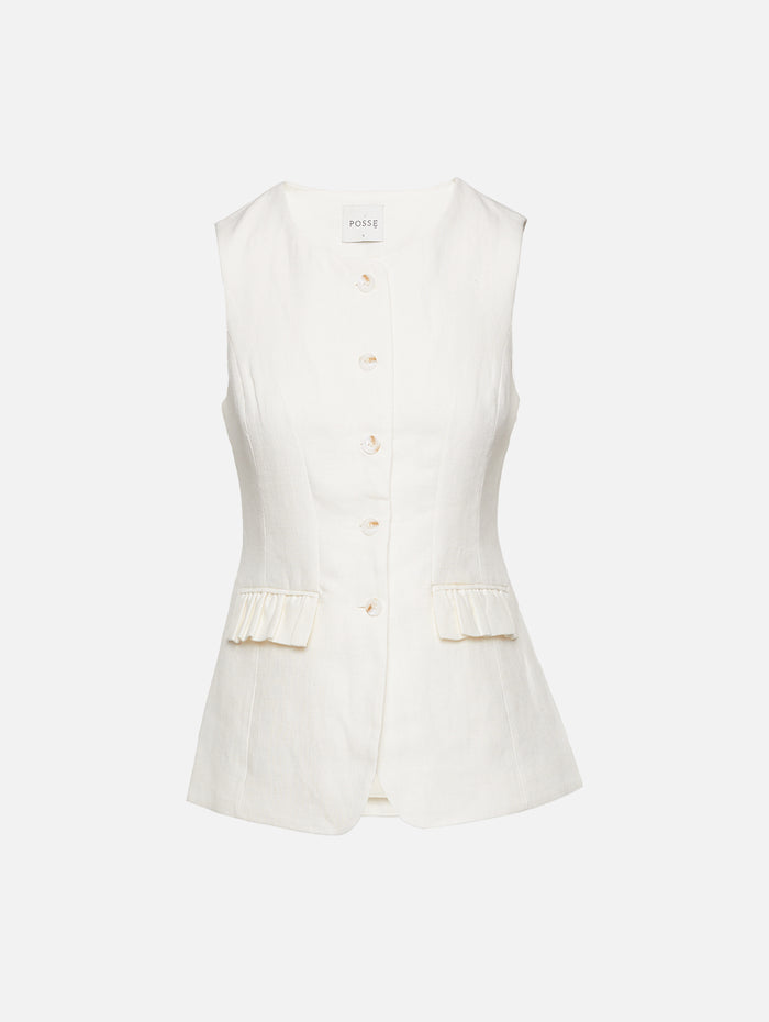 Matilda Gilet,POSSE,CREAM,Image 1