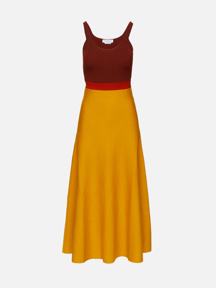 Flaminius Dress,GABRIELA HEARST,GOLDEN BIRCH,Image 1