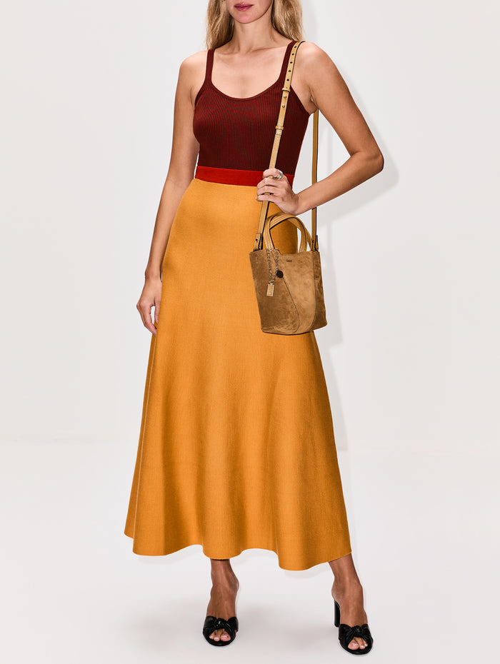 Spin Tote,CHLOÉ,GOLD KHAKI,Image 1