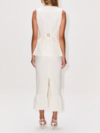 Matilda Column Skirt,POSSE,CREAM,Image 4