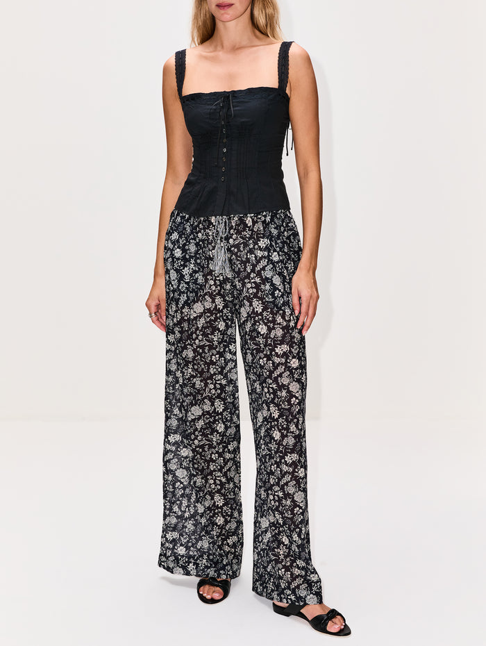 Matilde Top,STAUD,BLACK,Image 1