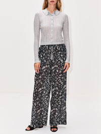 Lottie Knit Cardigan,ULLA JOHNSON,SLATE,Image 2