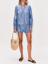 Elowen Short,ULLA JOHNSON,CHAMBRAY,Image 2