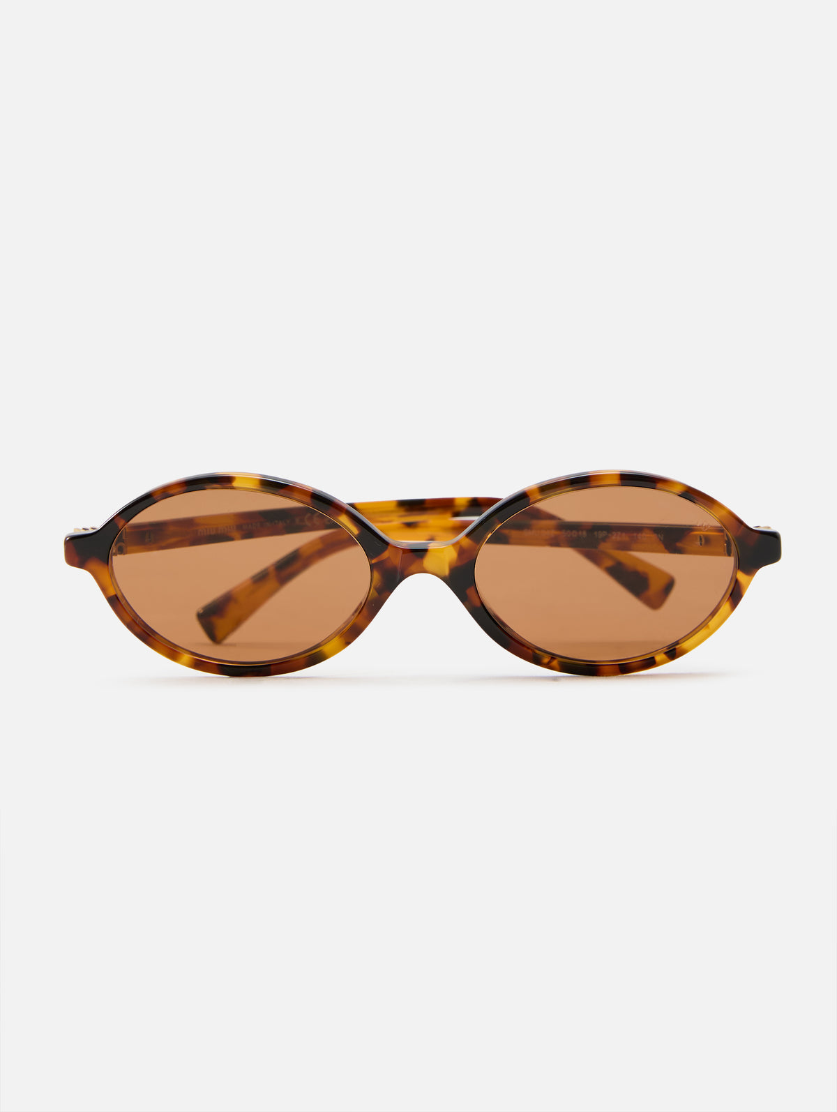 Oval Sunglasses,MIU MIU EYEWEAR,CAMEL BEIGE,Image 1