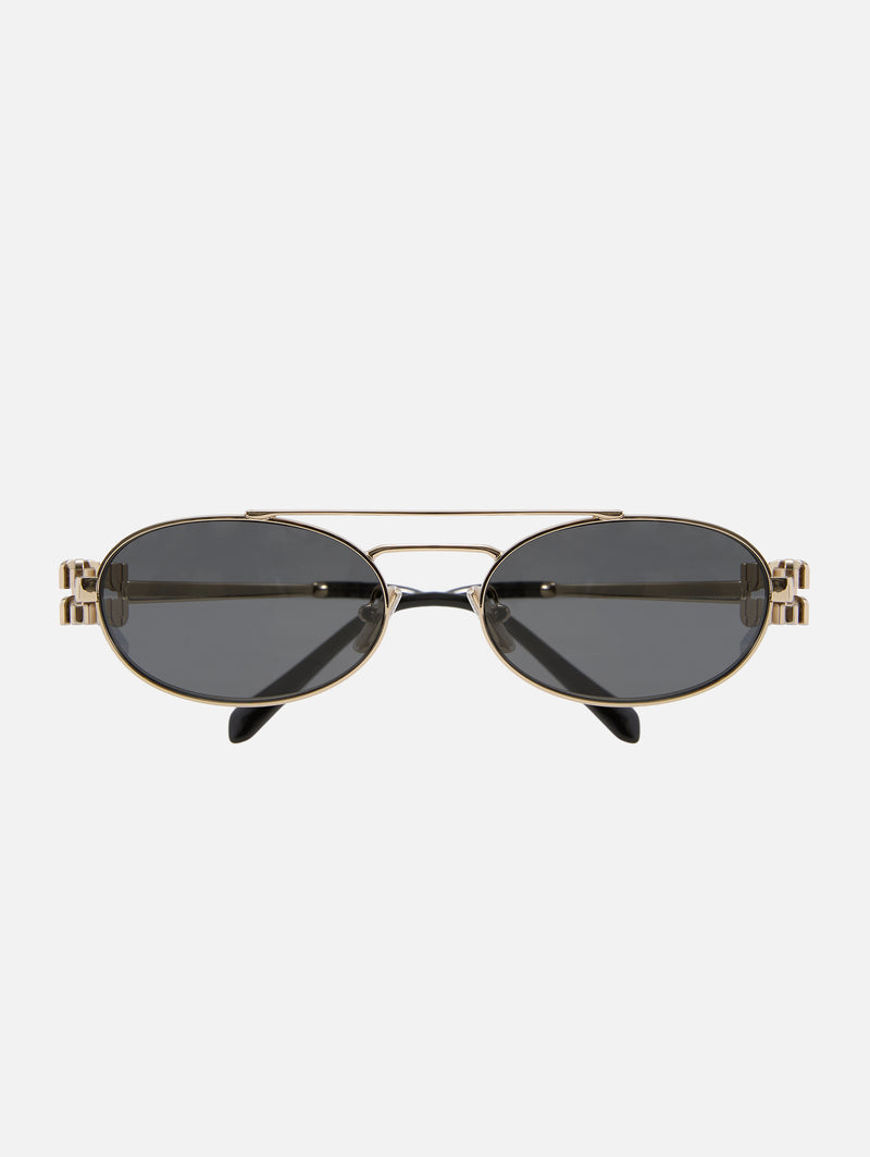 Metal Oval Sunglasses