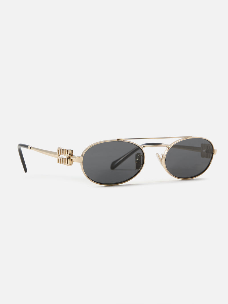 Metal Oval Sunglasses