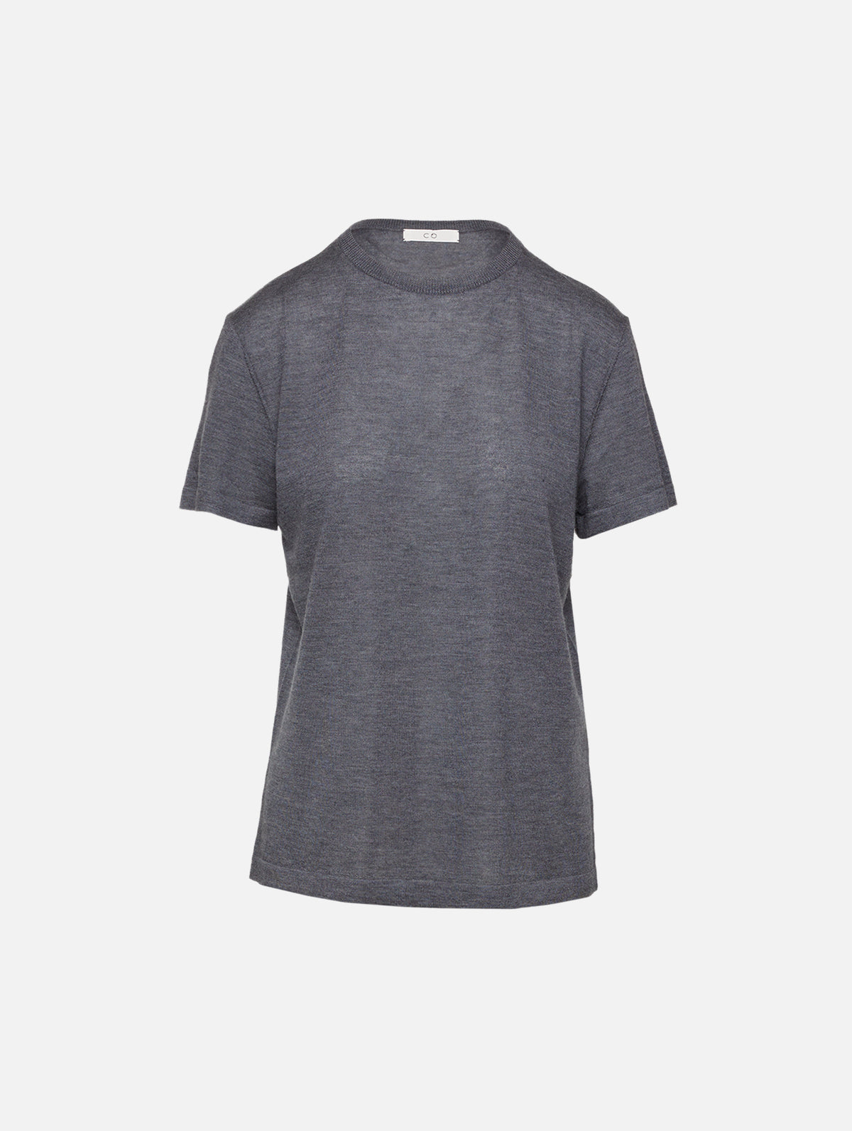 Cashmere Tee,CO,GREY,Image 1