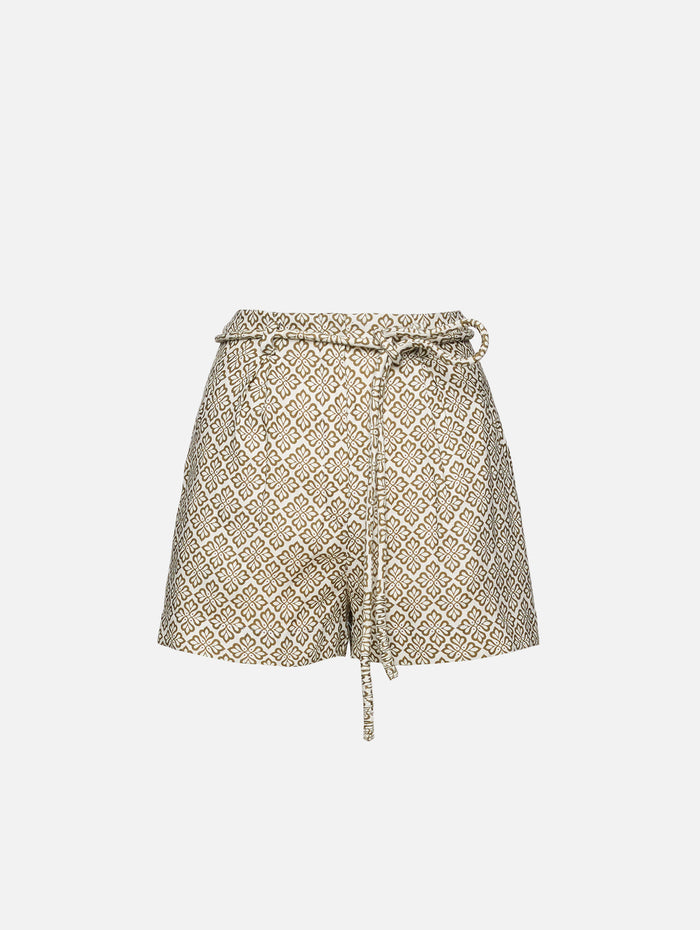 Viento Y Flores Short,ANDRES OTALORA,OLIVE FLORAL MINI PRINT,Image 1