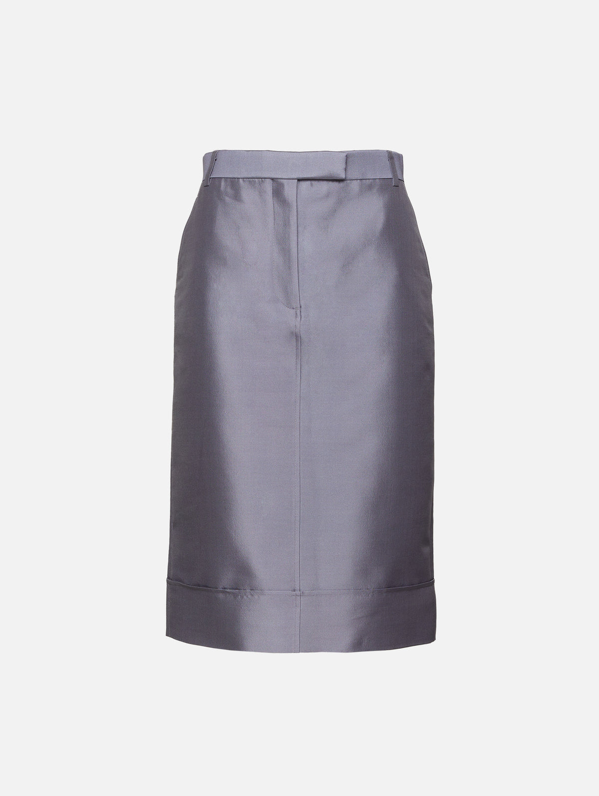 Midi Skirt,THOM BROWNE,MEDIUM GREY,Image 1