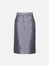 Midi Skirt,THOM BROWNE,MEDIUM GREY,Image 1