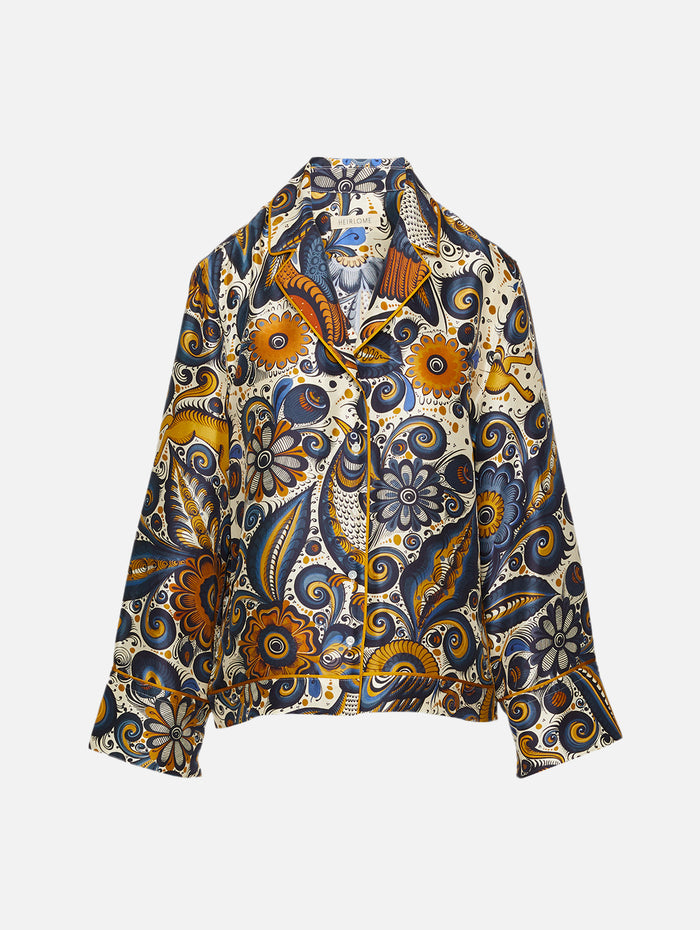 Alvarez Nogal Shirt,HEIRLOME,BLUE/OCHRE MULTI,Image 1
