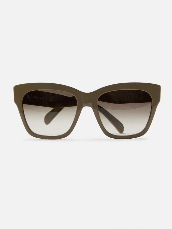 Triomphe 09 Sunglasses,CELINE EYEWEAR,SHINY KHAKI,Image 1