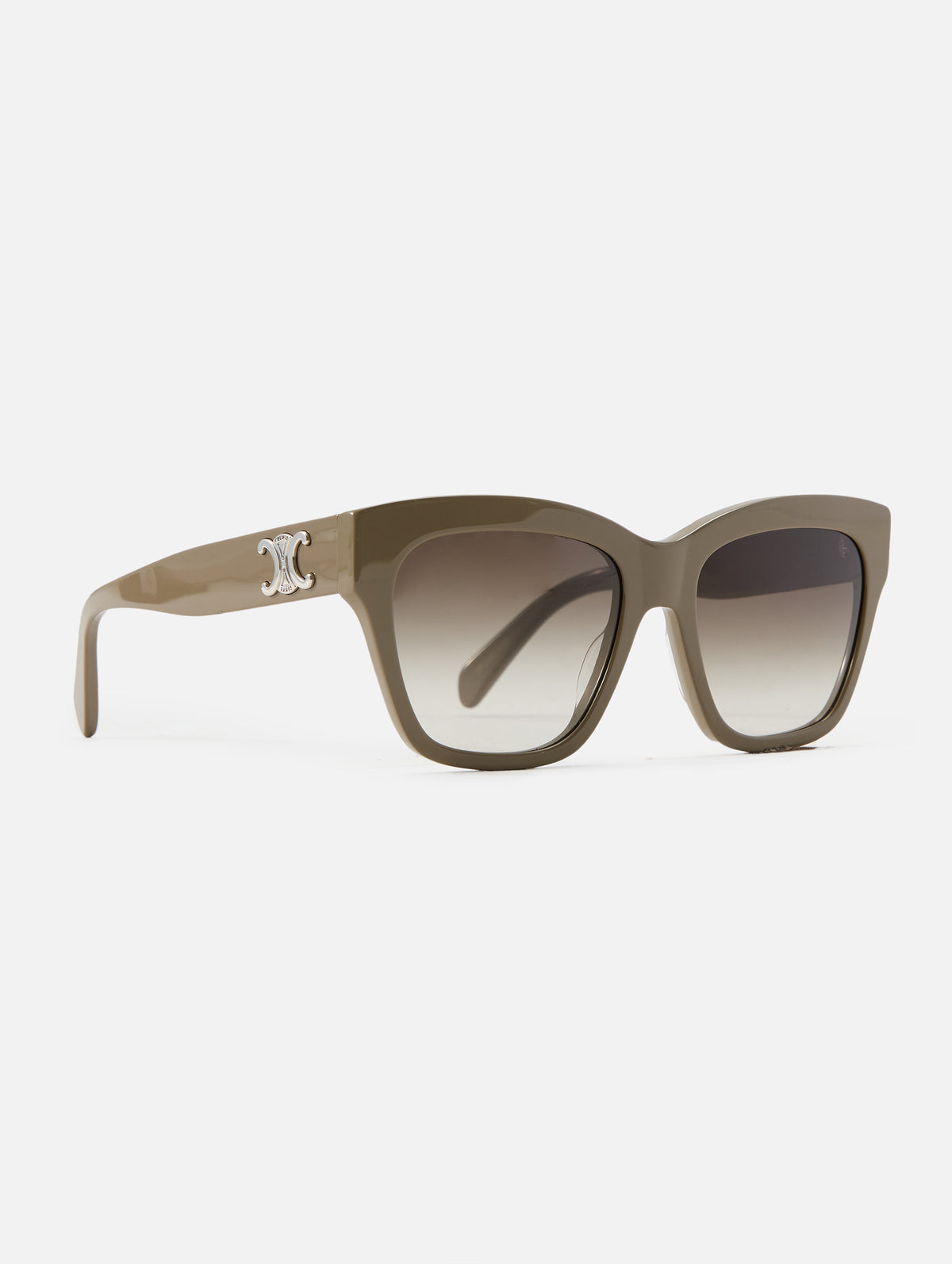 Triomphe 09 Sunglasses,CELINE EYEWEAR,SHINY KHAKI,Image 6