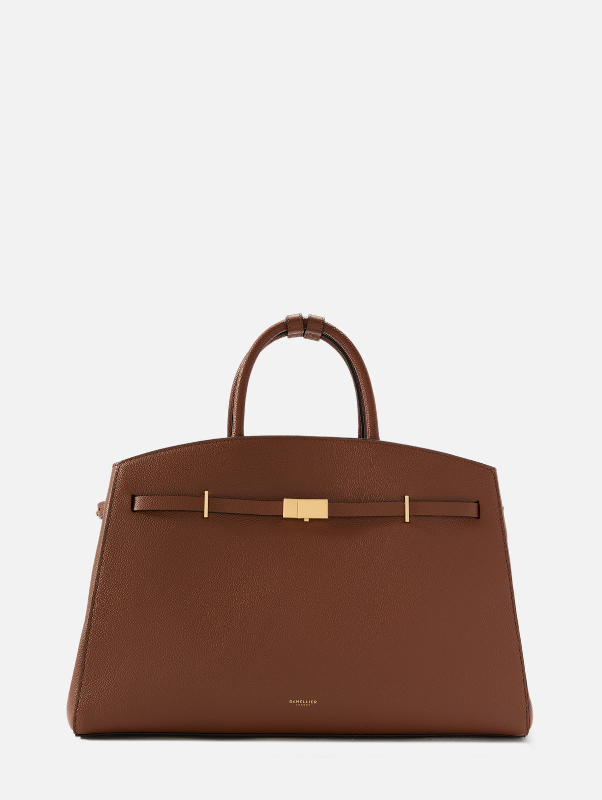 Hudson Top Handle Bag,DEMELLIER,TAN SMALL GRAIN,Image 1