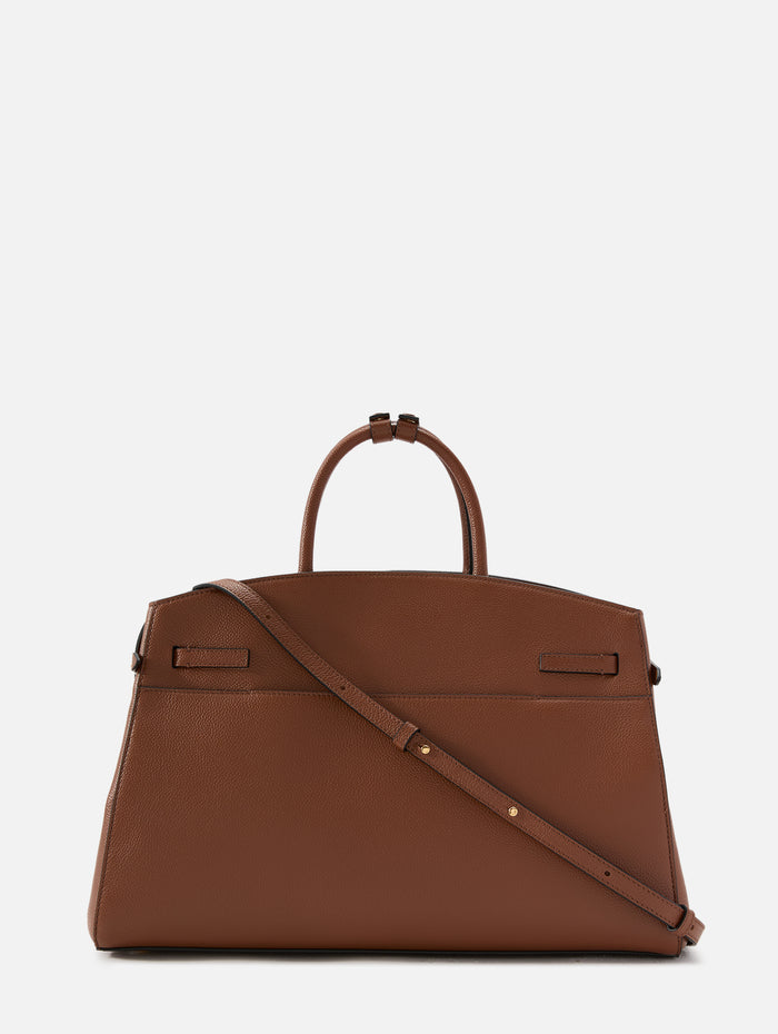 Hudson Top Handle Bag,DEMELLIER,TAN SMALL GRAIN,Image 1
