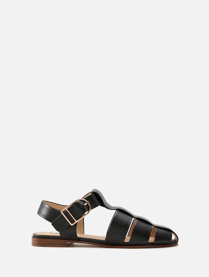 Lynn Sandal,GABRIELA HEARST,BLACK,Image 1