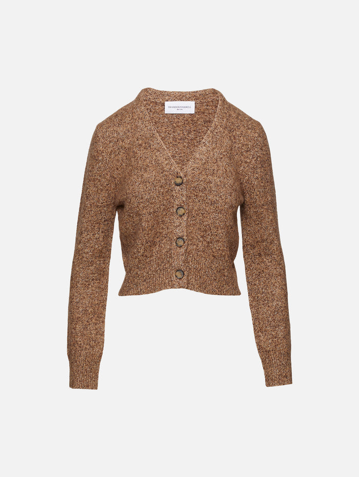 Sloane Cardigan,BRANDON MAXWELL,MARLED BROWN,Image 1